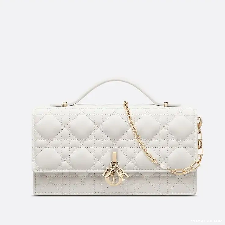 Cheap Miss Handle White Lambskin Cannage Mini Top Dior Bag 0619 Luxury
